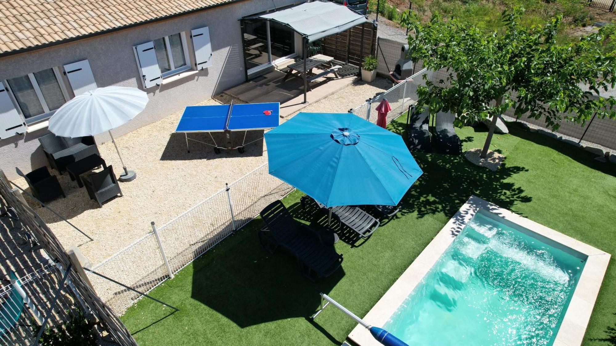 En Ardeche, Gite L'Odyssee Climatise Avec Sa Piscine Privee Et Chauffee Joyeuse Ngoại thất bức ảnh
